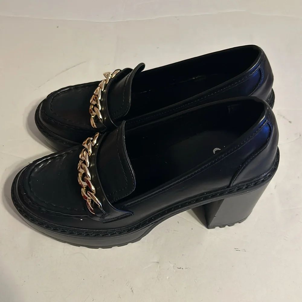 New York & company black platform shoes size 9 - Picture 4 of 7